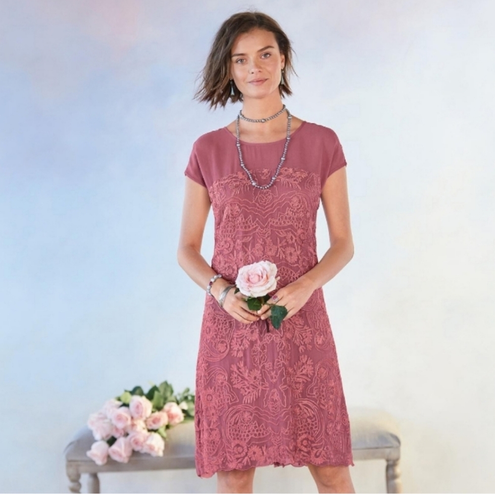 Sundance 'Lilian Rose' Embroidered Dress - size M